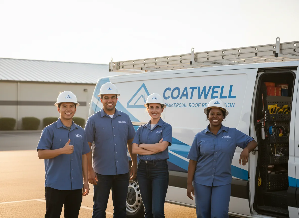 Commercial roof coating company in Fowler, KS